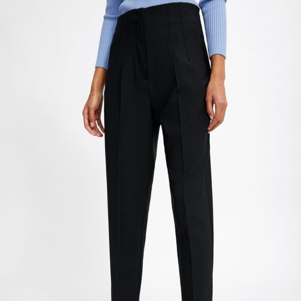 Zara Black High-Waisted Pants